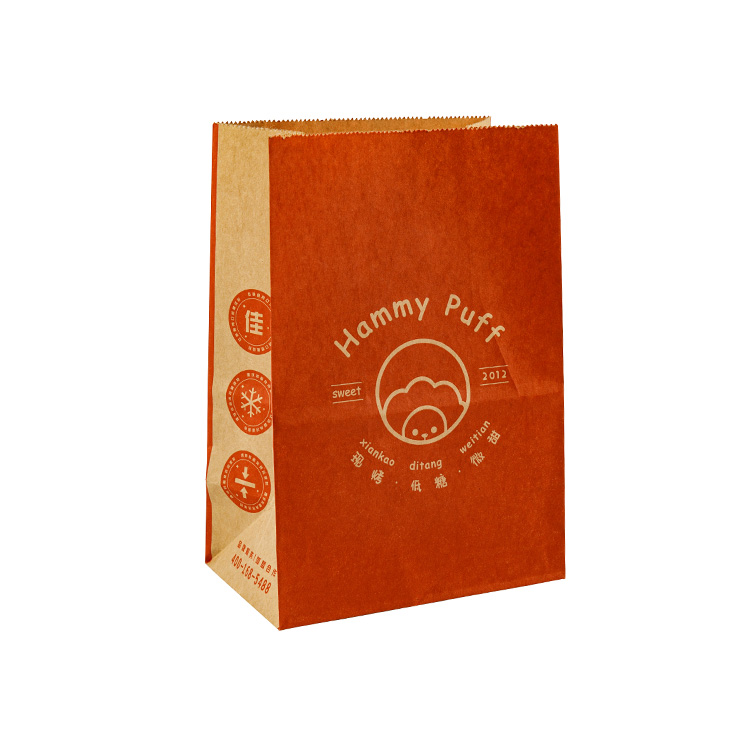 Brown Kraft Paper Bag in Bake Food Contact Material