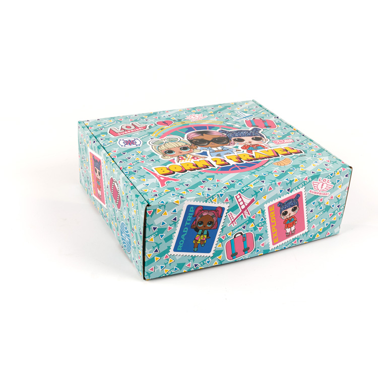 Corrugated Toy Paper Box LOL Blue